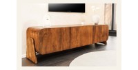 Meuble TV 160 cm bois massif marron – Collection NATURA