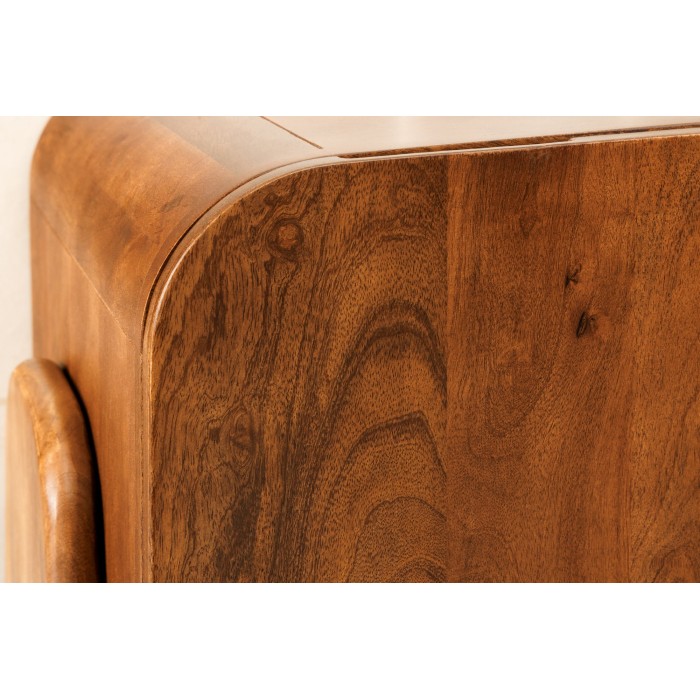 Mueble TV 160 cm madera maciza marrón – Colección NATURA