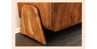 Meuble TV 160 cm bois massif marron – Collection NATURA