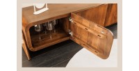 Meuble TV 160 cm bois massif marron – Collection NATURA