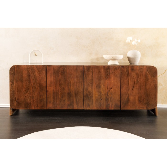Buffet 175 cm 4 porte legno massiccio marrone – Collezione NATURA