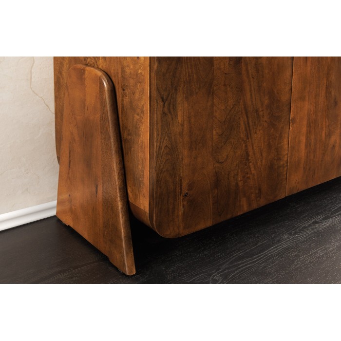 Buffet 175 cm 4 porte legno massiccio marrone – Collezione NATURA