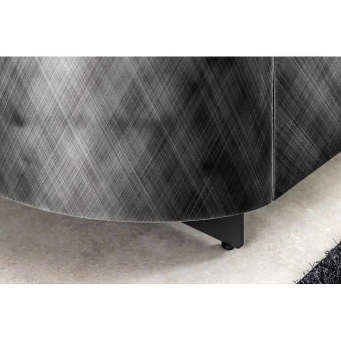 Buffet 150 cm 3 porte 1 cassetto grigio e marmo bianco – Collezione MILANO