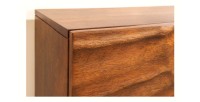 Buffet 180 cm 4 portes bois sculpté naturel – Collection SILVA