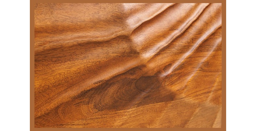 Buffet 180 cm 4 portes bois sculpté naturel – Collection SILVA