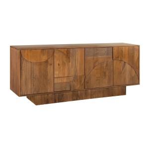 Buffet 170 cm 4 portes bois sculpté fumé – Collection ORINO