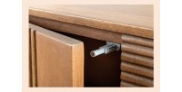 Buffet 170 cm 4 portes bois sculpté fumé – Collection ORINO