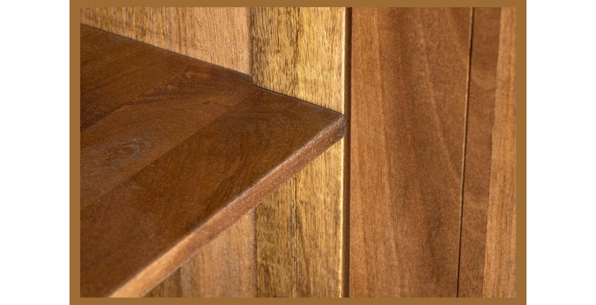 Buffet 170 cm 4 portes bois sculpté fumé – Collection ORINO