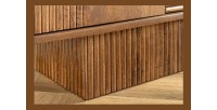Buffet 170 cm 4 portes bois sculpté fumé – Collection ORINO