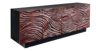 Buffet 175 cm 4 portes bois massif acacia noir et noyer foncé – Collection GAÏAmarkdownCopier le code