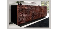 Buffet 175 cm 4 portes bois massif acacia noir et noyer foncé – Collection GAÏAmarkdownCopier le code