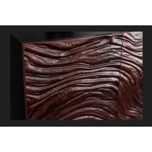 Buffet 175 cm 4 portes bois massif acacia noir et noyer foncé – Collection GAÏAmarkdownCopier le code