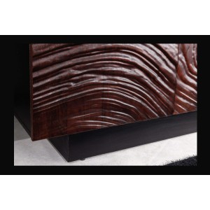 Buffet 175 cm 4 portes bois massif acacia noir et noyer foncé – Collection GAÏAmarkdownCopier le code