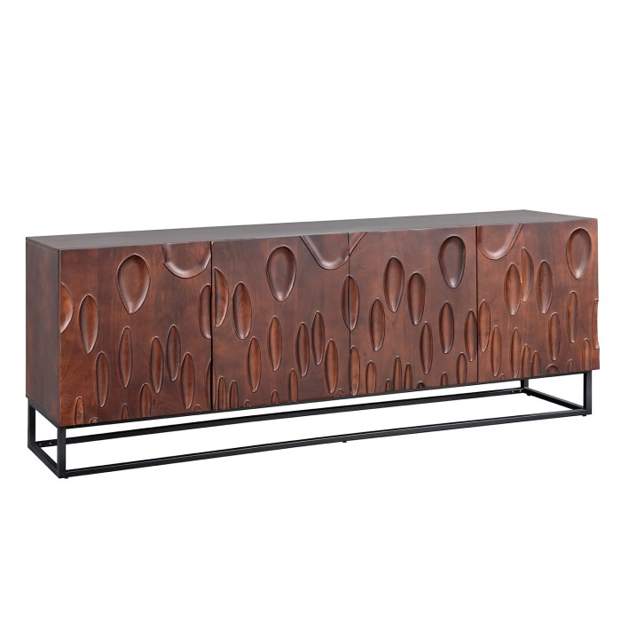 Buffet 175 cm 4 portes bois...