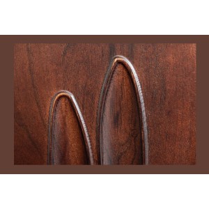 Buffet 175 cm 4 portes bois massif acacia noyer foncé – Collection ORIGIN