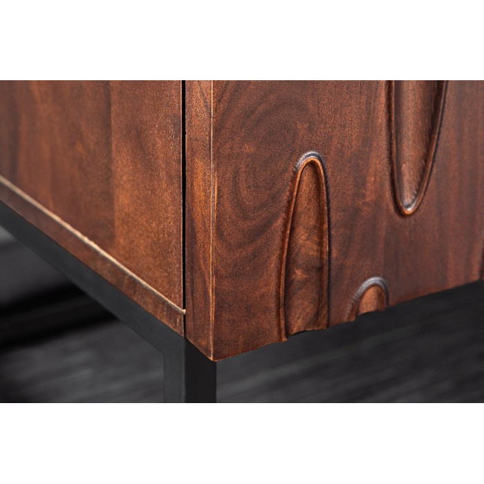 Buffet 175 cm 4 porte legno massiccio di acacia noce scuro – Collezione ORIGIN