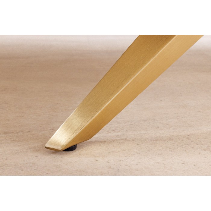 Zoom sur le bout du pied de la table AXIS blanche