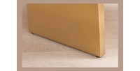 Table de salle à manger OREA – Rectangulaire – Marbre blanc et doré – Pieds métal – Style chic et moderne