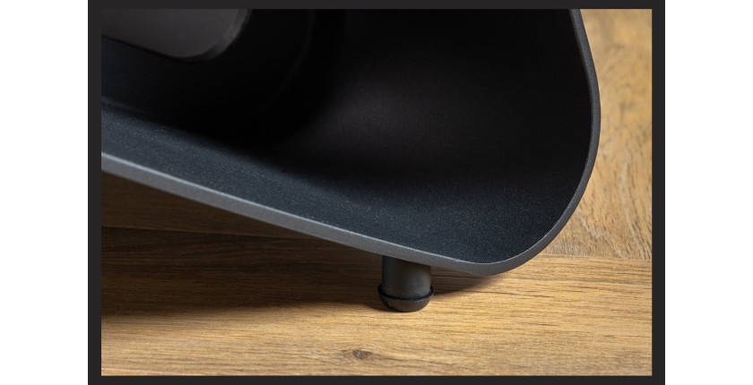 Table de salle à manger ZAREL – Extensible 180 à 260 cm – Rectangulaire – Céramique et verre trempé effet marbre