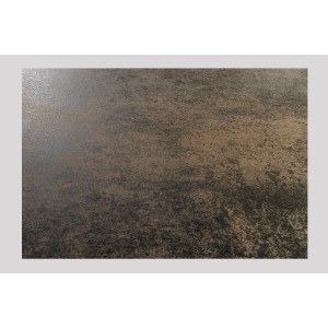 Table de salle à manger ZAREL – Extensible 180 à 260 cm – Rectangulaire – Céramique et verre trempé effet marbre