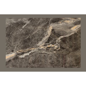 Zoom sur la texture de la table LUMEA ovale noir et bois