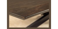 Table de salle à manger ARKOS – Rectangulaire 220 cm – Bois de manguier et métal – Style contemporain