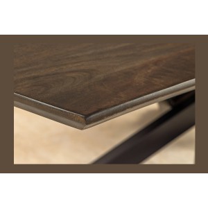 Table de salle à manger ARKOS – Rectangulaire 220 cm – Bois de manguier et métal – Style contemporain