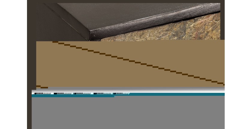 Table LUMEA blanche et bois décor 3D