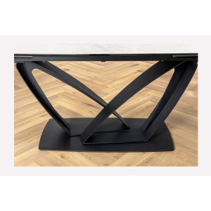 Table AZURA – Extensible 180 à 260 cm – Rectangulaire – Effet marbre blanc – Design contemporain