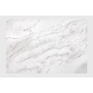 Table AZURA – Extensible 180 à 260 cm – Rectangulaire – Effet marbre blanc – Design contemporain