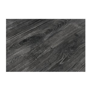 Table de salle à manger RIVET – Rectangulaire 200 cm – Bois gris et métal noir
