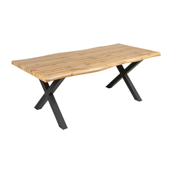 Table RIVET bois 180cm sur fond blanc