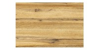 Zoom sur la texture du plateau de la table RIVET bois 220cm