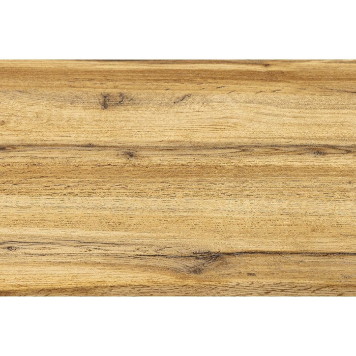 Mesa de comedor extensible RIVET hasta 220 cm – Madera y metal negro – Estilo industrial