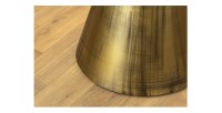 Table ronde SOLEA – Marbre blanc et pied or – Chic et moderne