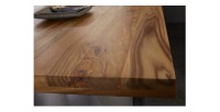 Table LODEN – Rectangulaire 160 cm – Bois Sheesham et métal – Style industriel