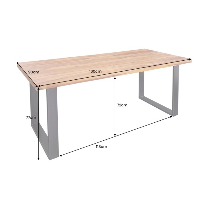 Table LODEN 160cm dimensions