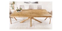 Table LOVARK – Rectangulaire 160 cm – Bois massif de pin – Style rustique