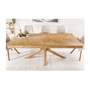 Table LOVARK – Rectangulaire 160 cm – Bois massif de pin – Style rustique