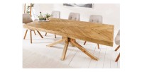Table LOVARK – Rectangulaire 160 cm – Bois massif de pin – Style rustique