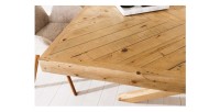 Table LOVARK – Rectangulaire 160 cm – Bois massif de pin – Style rustique