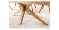 Table LOVARK – Rectangulaire 160 cm – Bois massif de pin – Style rustique