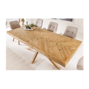 Table de salle à manger LOVARK – Rectangulaire 200 cm – Bois massif de pin
