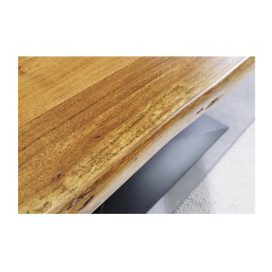 Table ARKAYA – Rectangulaire 200 cm – Bois massif et métal – Style industriel