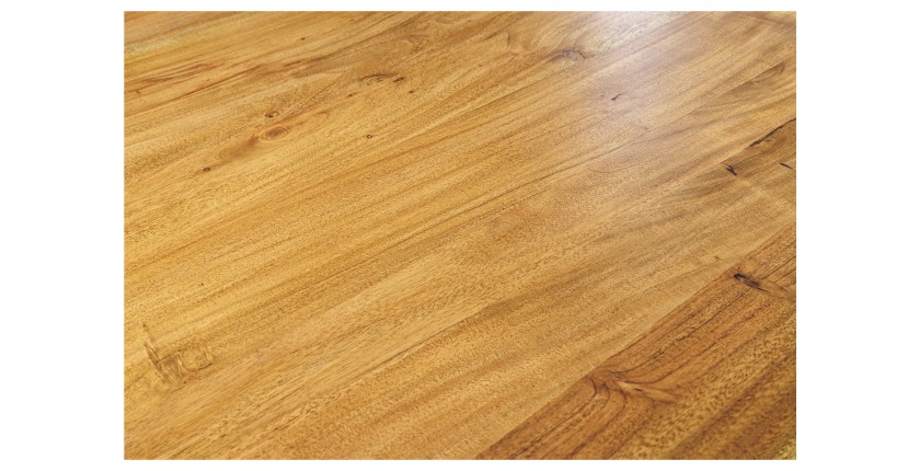 Table ARKAYA – Rectangulaire 200 cm – Bois massif et métal – Style industriel
