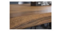 Table de salle à manger ARKAYA – Bois massif d’acacia et métal – Style industriel