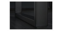 Zoom sur le pied de table LODEN bois foncé