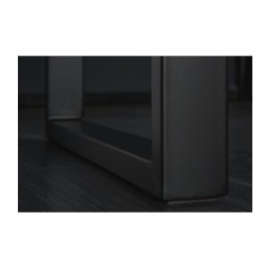 Zoom sur le pied de table LODEN bois foncé