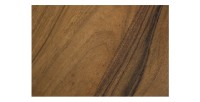 Zoom sur la texture du plateau de la table LODEN bois foncé