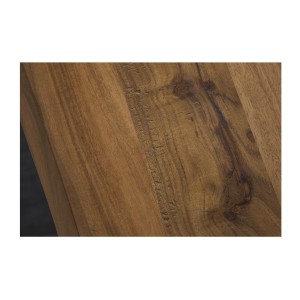 Table de salle à manger ARKAYA – Bois massif d’acacia et métal – Style industriel